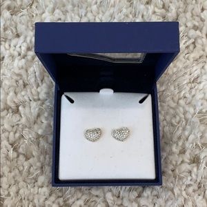 Swarovski Heart Crystal Earrings